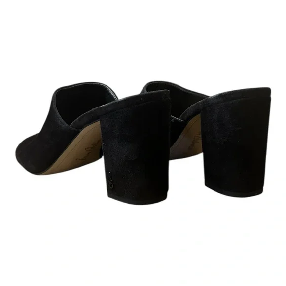 Sam Edelman Women's Orlie Suede Open-Toe Block-Heel Mules Black Size 8.5 - Picture 6 of 12